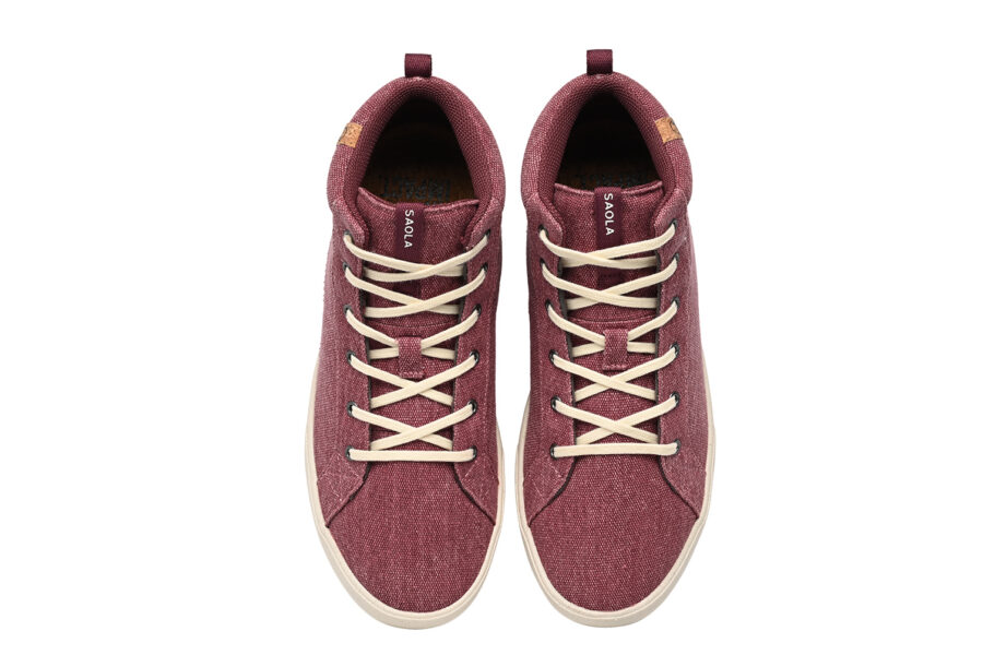 Wanaka Canvas Womens Shoes Burgundy Saola Shoes