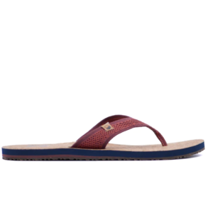 Nosara II Mens Flip Flops - Burgundy